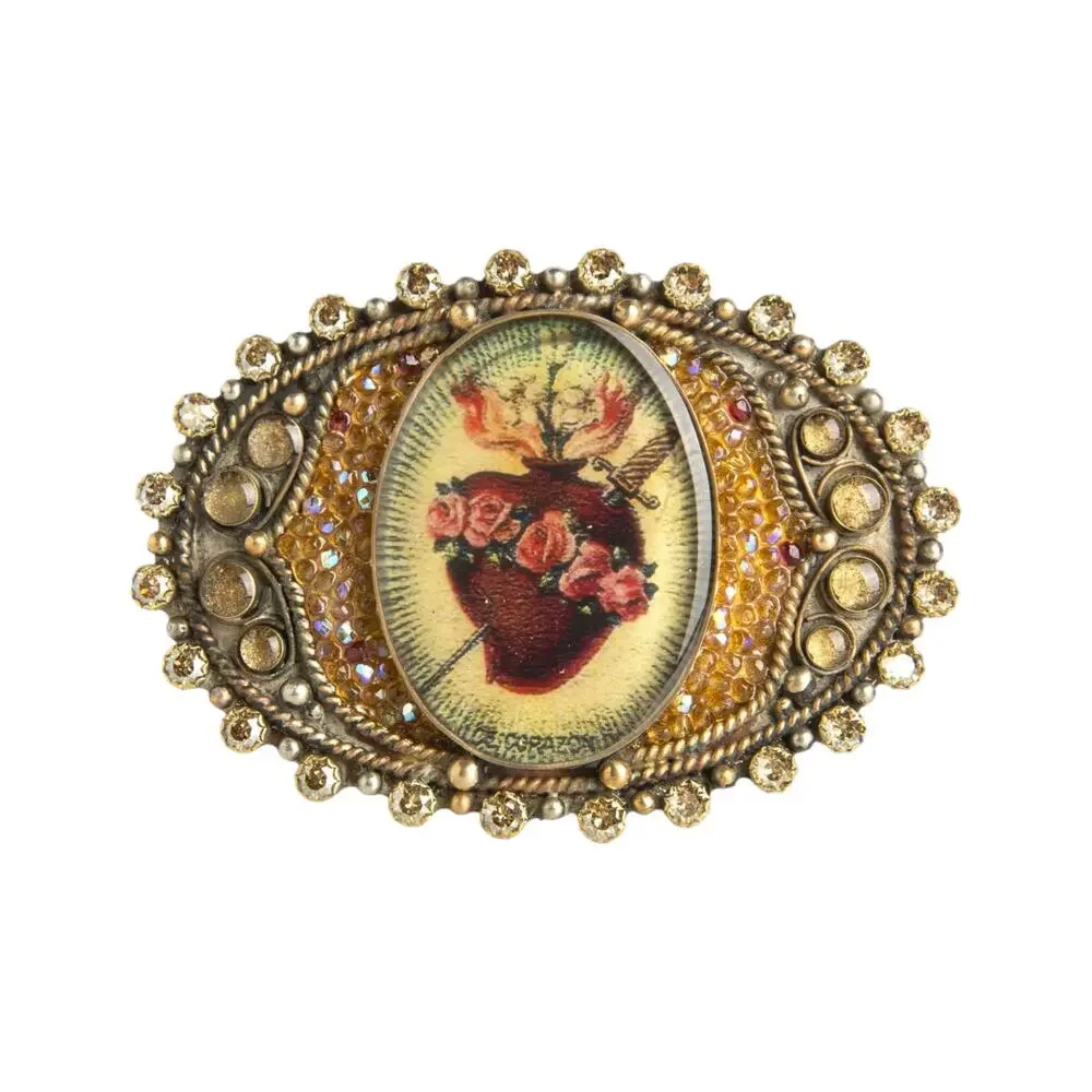 VIRGINS SAINTS & ANGELS VSA Goddess Image Buckle Sacred Heart